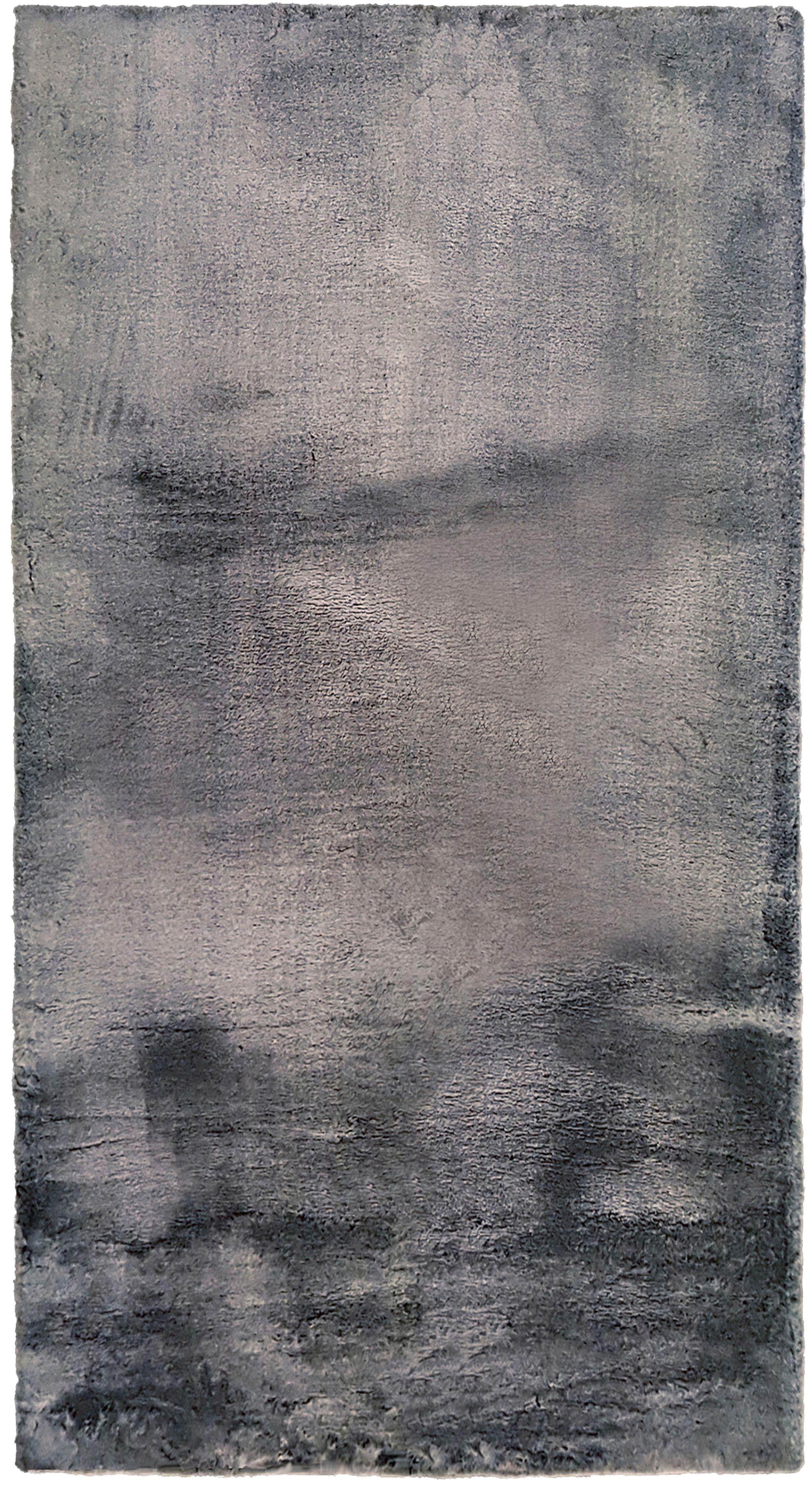 Fellteppich Dunkelgrau Misha 80x150 cm - Dunkelgrau, Textil (80/150cm) - Luca Bessoni