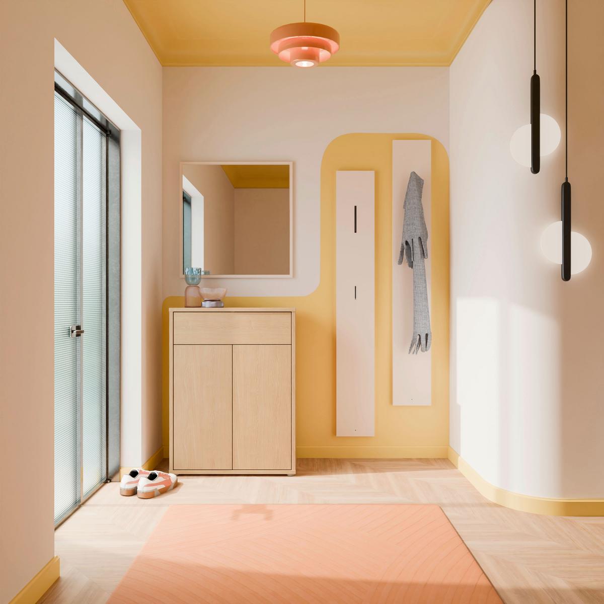 Komoda dekor dub Elegancia - Moderní (74,5/99,1/34,9cm)