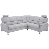 Sedačka MARSYLIA, pravá, modrošedá - černá/barvy stříbra, Design, kov/dřevo (270/219cm) - MID.YOU