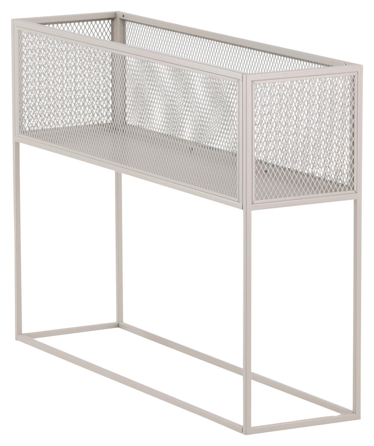 Bücherwand Netz - Beige, Design, Metall (110/80/30cm) - Livetastic