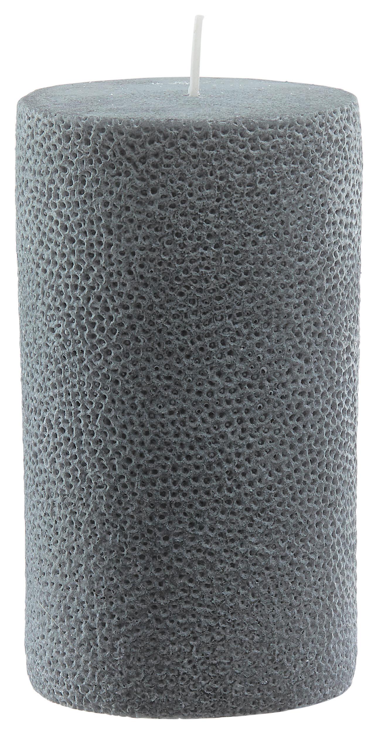 VÁLCOVÁ SVÍČKA DOTS - bílá/starorůžová (8/14cm) - Premium Living