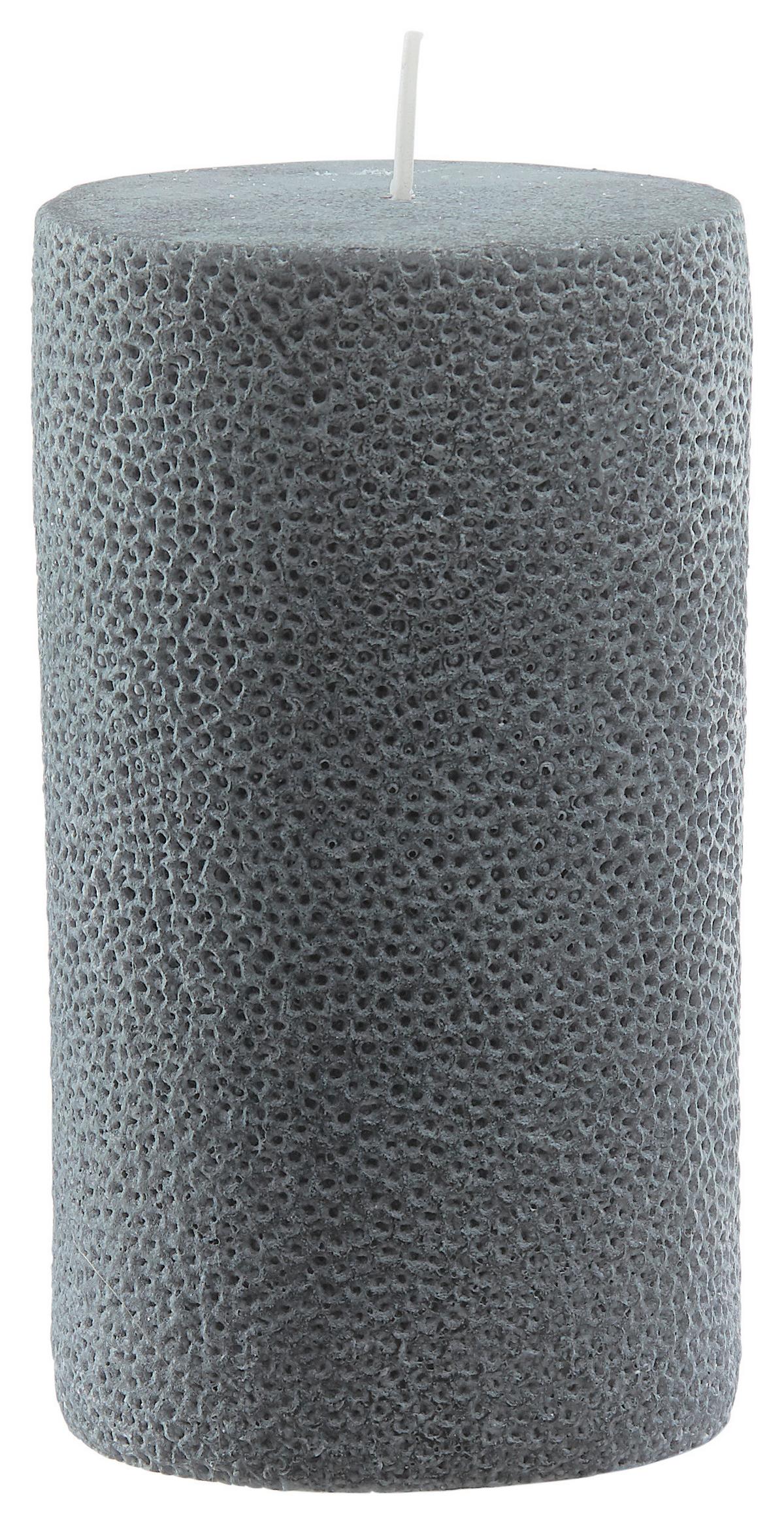 VÁLCOVÁ SVÍČKA DOTS - bílá/starorůžová (8/14cm) - Premium Living
