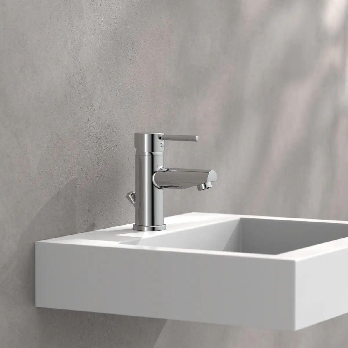 KÚPEĽŇOVÁ BATÉRIA ATLANTA -SB- - chrómová, Modern, kov (5,5/16,0/14,5cm)