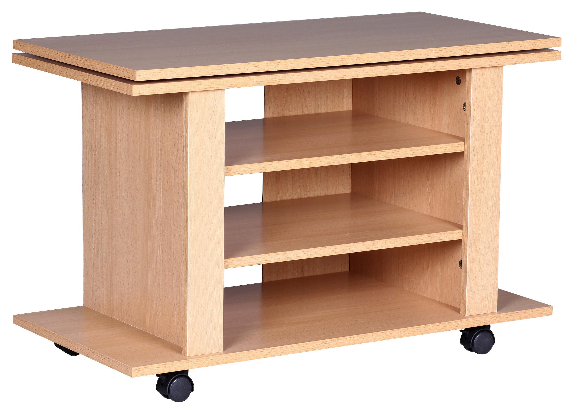 Stojan na TV LUCA farba buku - farba buka, Konventionell, kompozitné drevo/plast (75/51/38cm) - MID.YOU