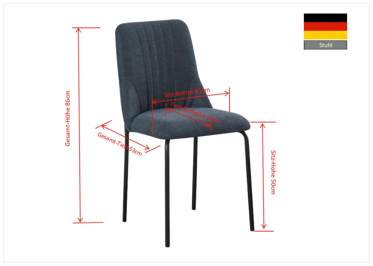 Tischgruppe Zurs 5-teilig Artisan Eiche/Leinenoptik grau - Eichefarben/Schwarz, Trend, Holz/Holzwerkstoff (140/75/80cm)