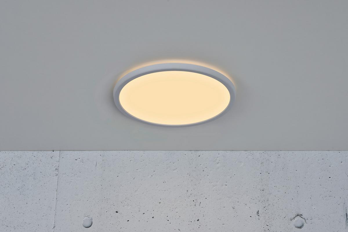 Deckenleuchte Oja Weiß D: 29,4 cm - Weiß, KONVENTIONELL, Kunststoff (29,4/3,8cm) - Nordlux