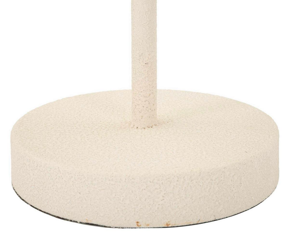 Tischleuchte Space Creme B: 28 cm - Creme, Basics, Metall (28/57/28cm)