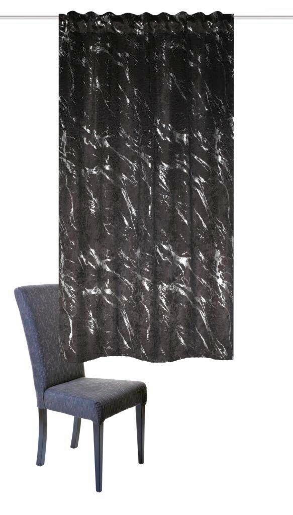 Fertigvorhang Force Silberfarben - Silberfarben, Basics, Textil (140/175cm) - Schmidt W. Gmbh