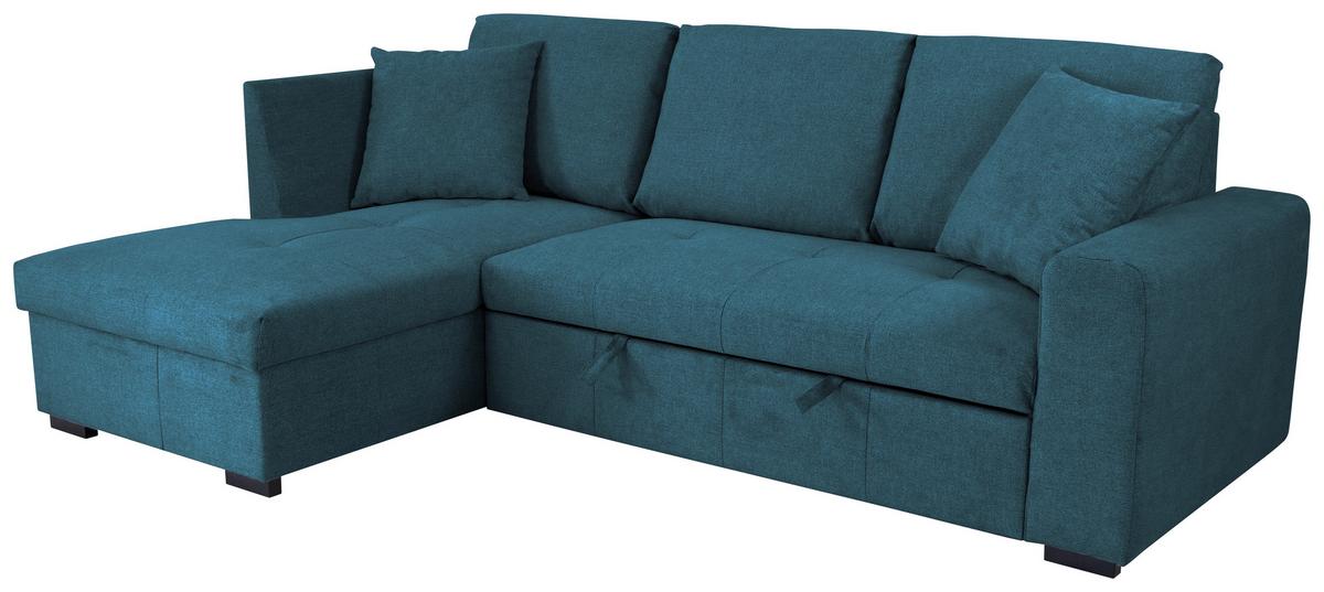 Ecksofa Lukas Blau S: 158x239 Cm - Blau, Trend, Textil (158/239cm)
