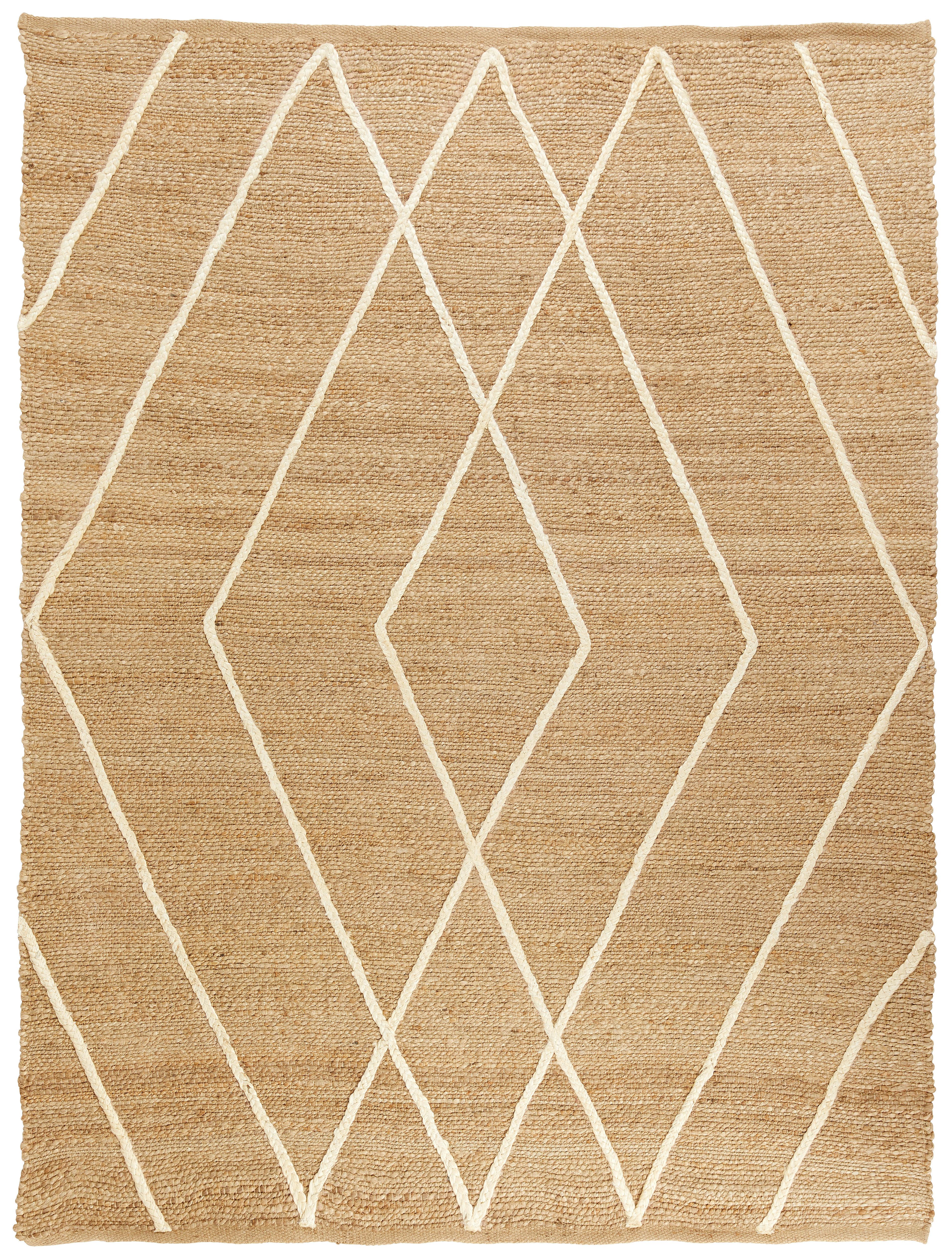 Ručně Tkaný Koberec Aran 1 150x210cm - bílá/béžová, Moderní, textil (150/210cm) - Bessagi Home