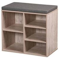 Garderobenbank Hermann B: 51,5 Cm, Grau - Grau, Basics, Holzwerkstoff (51,5/29,5/48cm) - Kesper