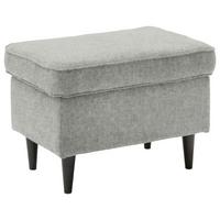 Hocker Oskar Hellgrau B: 63 Cm - Hellgrau/Schwarz, Basics, Textil (63/43/42cm) - MID.YOU