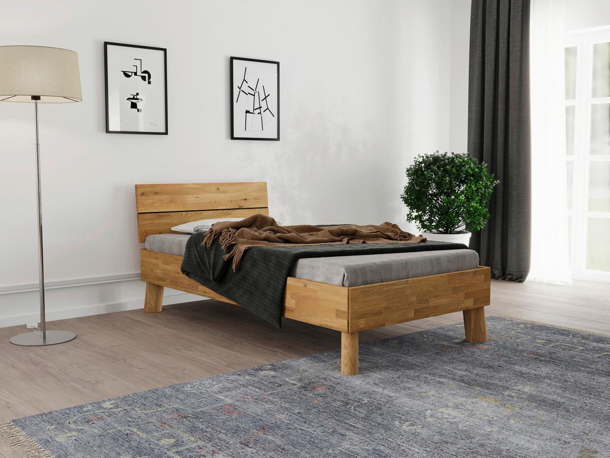 Bett Como Naturfarben 100x200cm - Naturfarben, MODERN, Holz (100/200cm) - MID.YOU