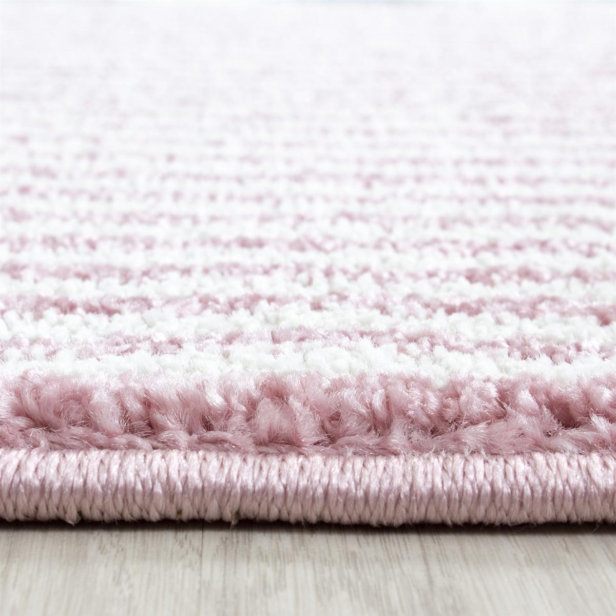 Detský koberec 80x150 cm - pink/sivá, Trend, textil (80/150cm) - Ben'n'jen