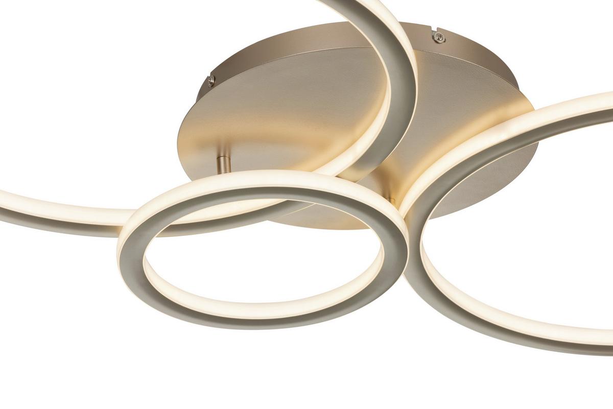 Led-deckenleuchte, 70w Cassian - Champagner, Basics, Kunststoff/Metall (95/50/7,5cm) - Luca Bessoni