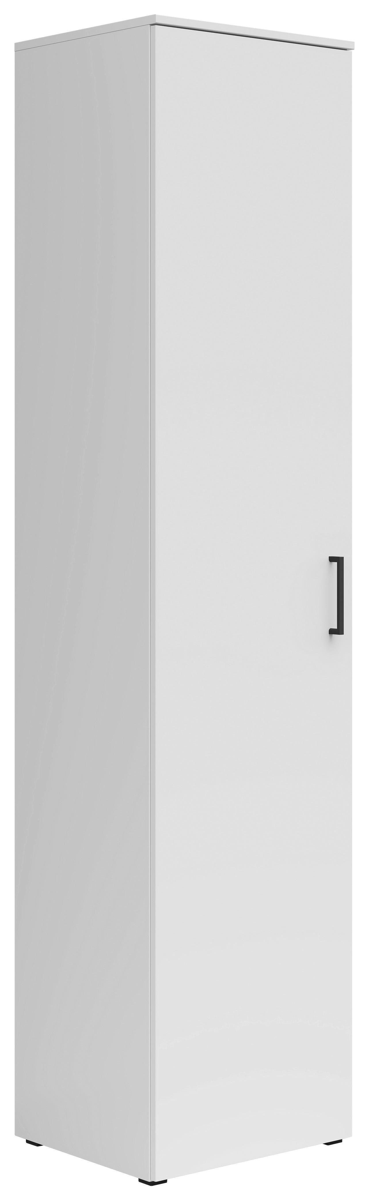 Skříň MULTISTAURAUM š: 45 cm - bílá/černá, Moderní, kompozitní dřevo/plast (45/195/40cm)