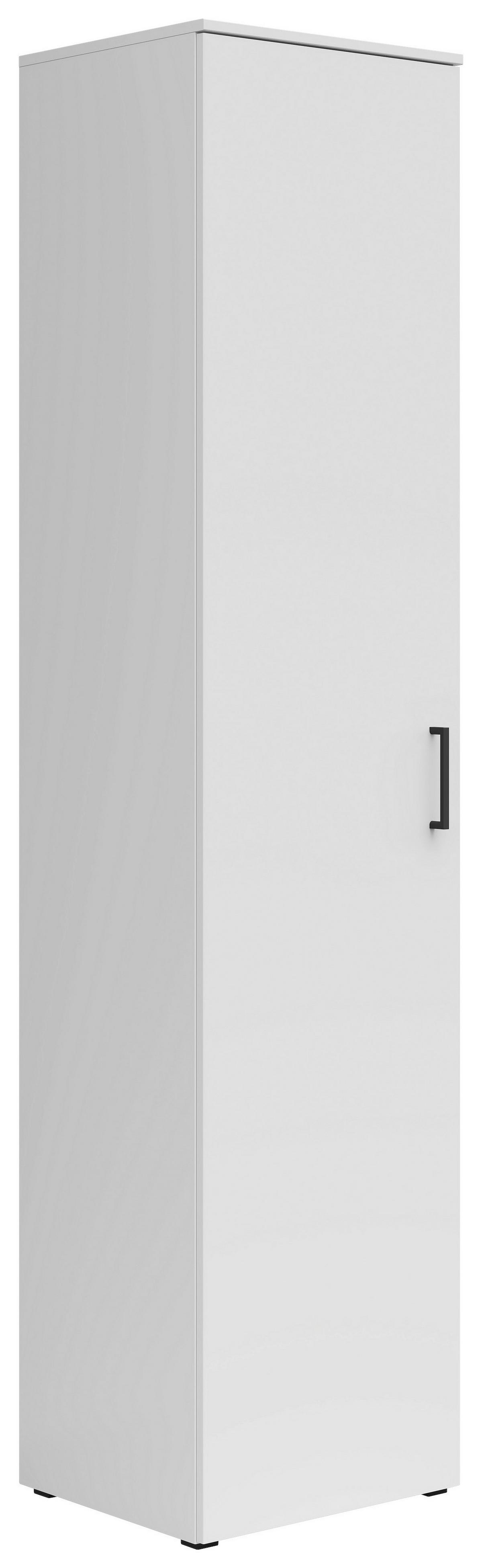 Skříň MULTISTAURAUM š: 45 cm - bílá/černá, Moderní, kompozitní dřevo/plast (45/195/40cm)