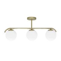 Deckenleuchte 33-35424 Amadeo - Messingfarben/Weiß, KONVENTIONELL, Metall (69,5/15/29cm)