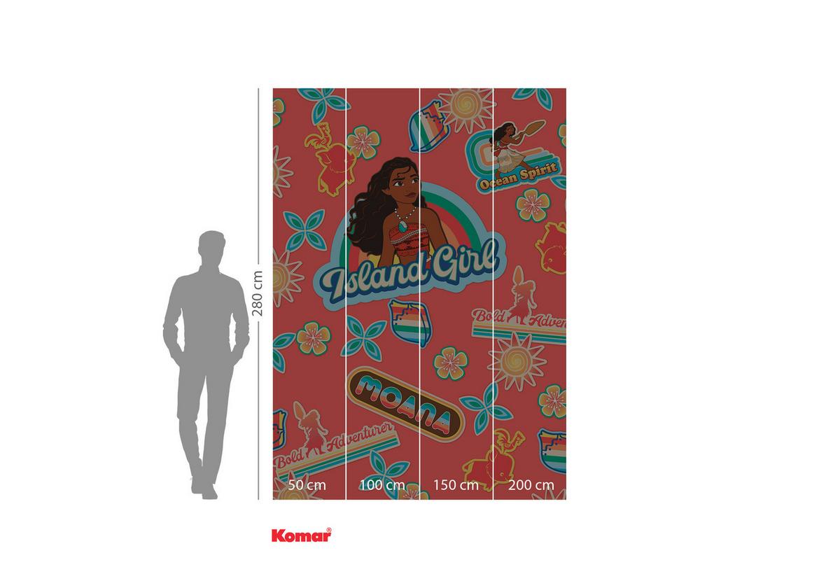 Fototapete Moana Island Girl - Multicolor, Trend, Textil (200/280cm)