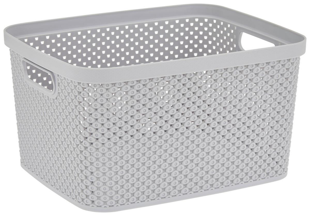 Tárolókosár 7l Diamond - szürke, Basics, műanyag (27/22/15cm) - Luca Bessoni