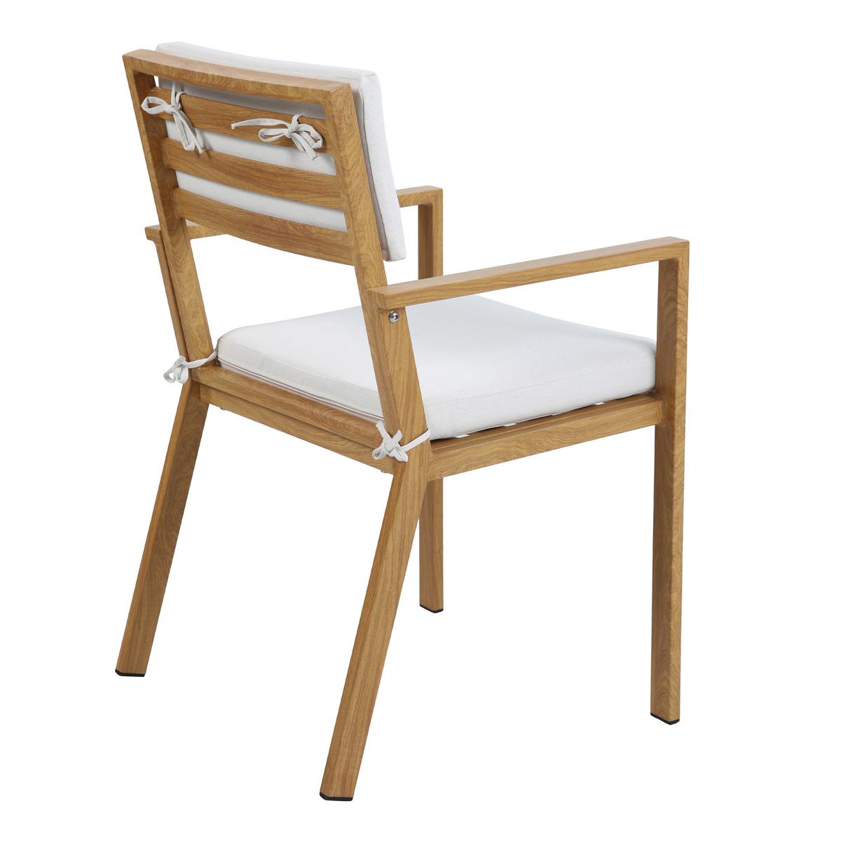 Gartenset Jada 7tlg - Eichefarben/Braun, MODERN, Metall (220/99,5/75cm) - Ambia Garden