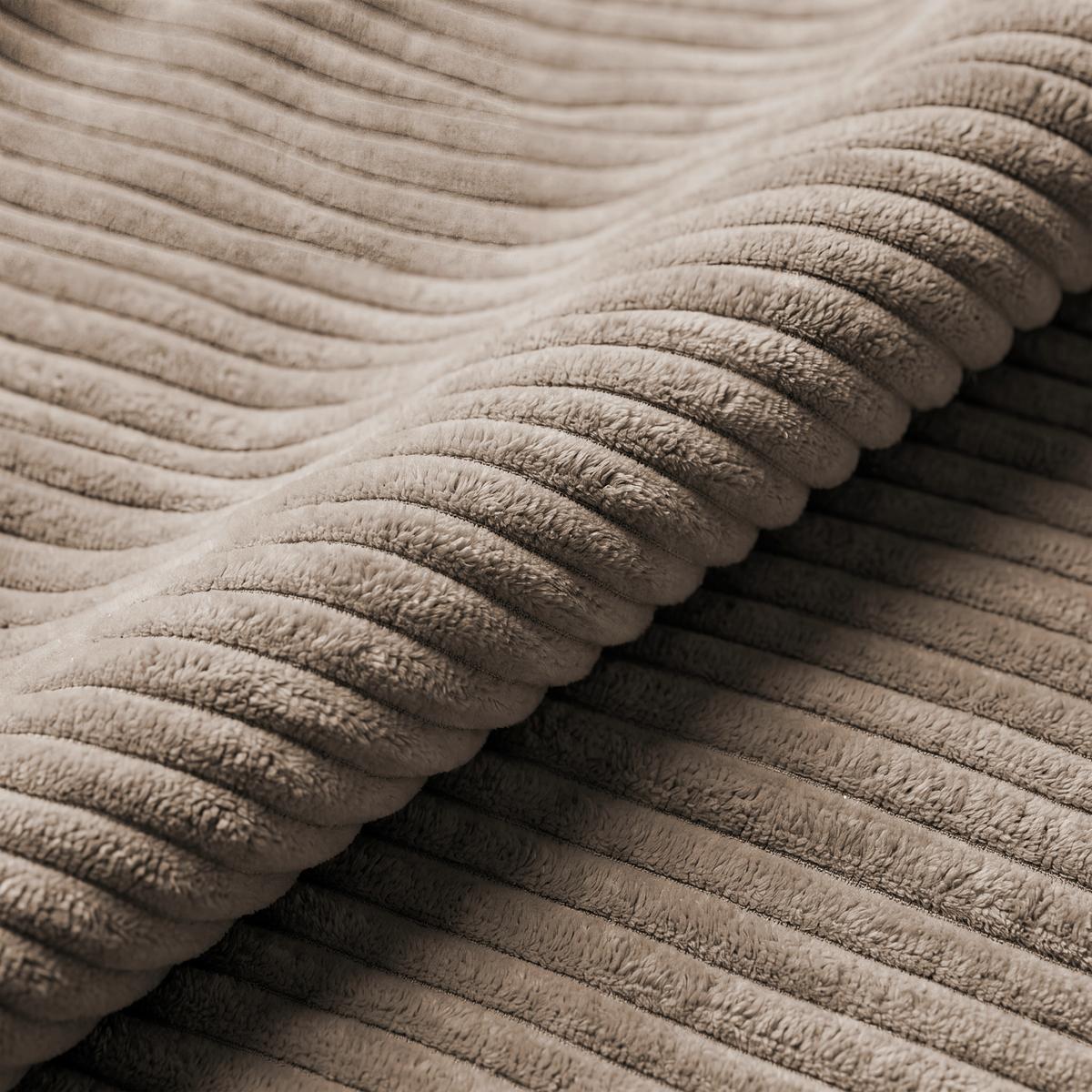 Rohová sedačka DAVE, obojstranná,sivohnedý menč. - taupe, Modern, textil (227/146cm) - Based