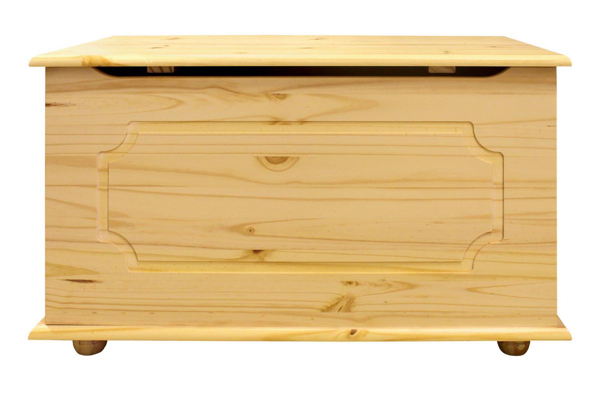 Truhe Naturfarben B: 89 Cm - Naturfarben, Natur, Holz (89/53/47cm) - Livetastic