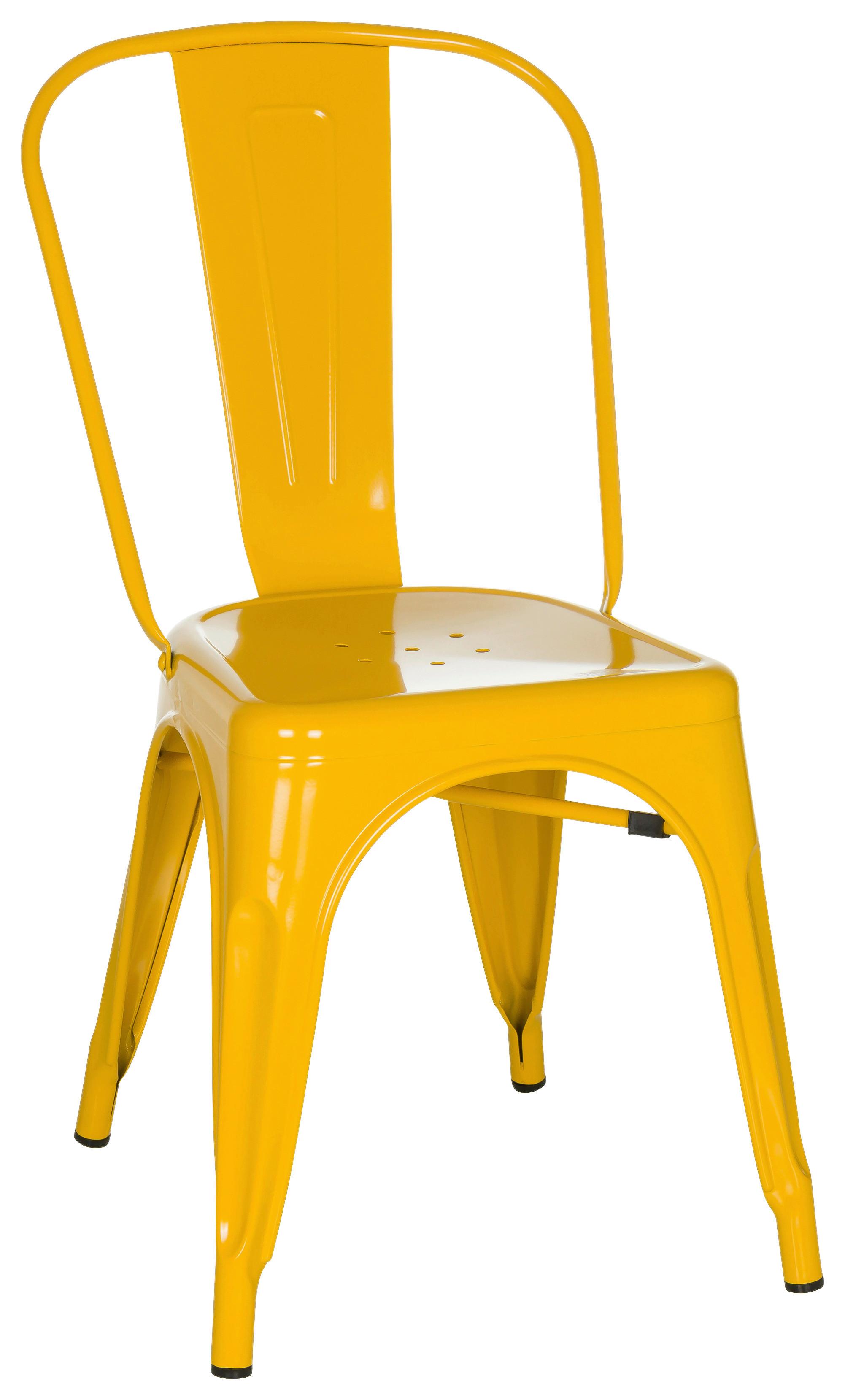 Stuhl Vantaggio Comfort Stapelbar Gelb Bis 150 Kg - Gelb, Basics, Metall (44/84/54cm) - MID.YOU