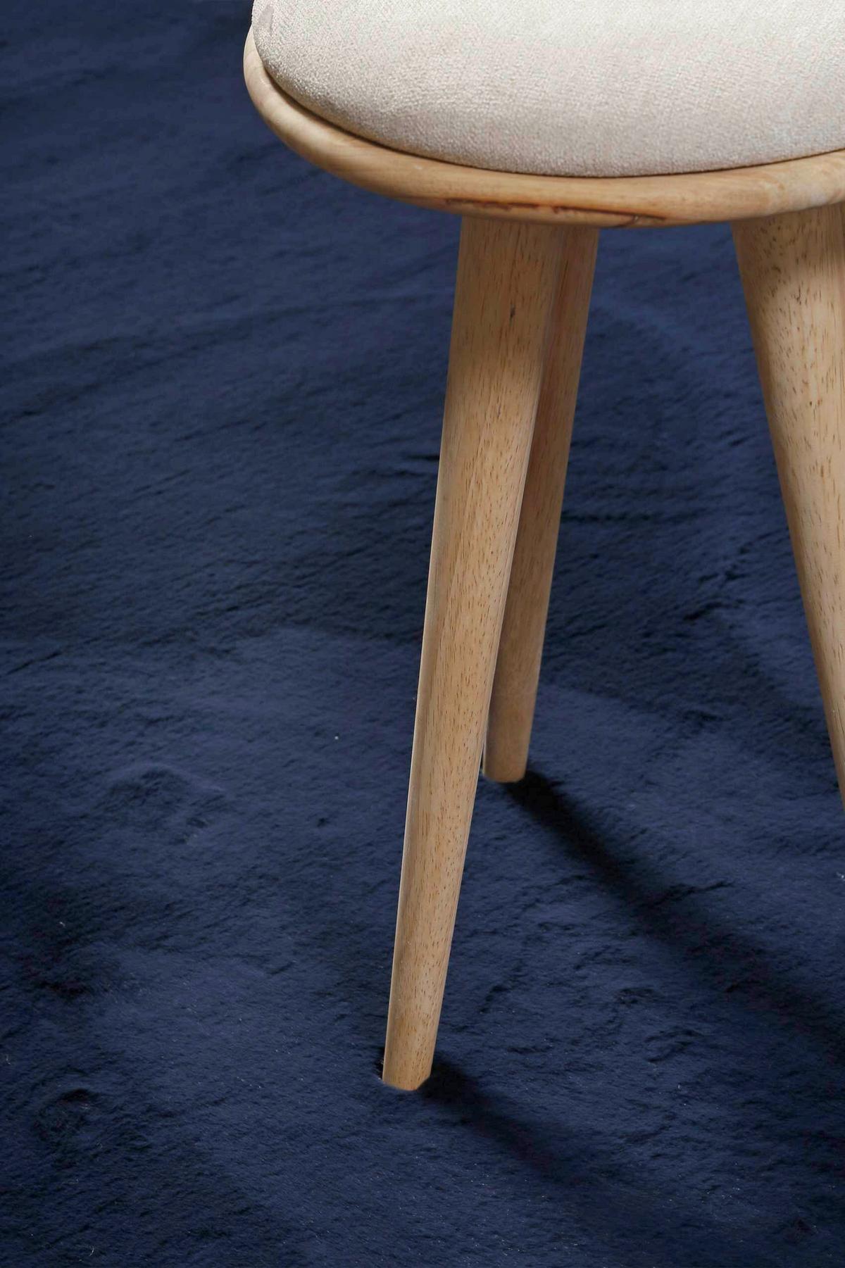 Hochflorteppich Dunkelblau, BxL: ca. 200x200cm - Dunkelblau, KONVENTIONELL, Textil (200/200cm) - Esprit