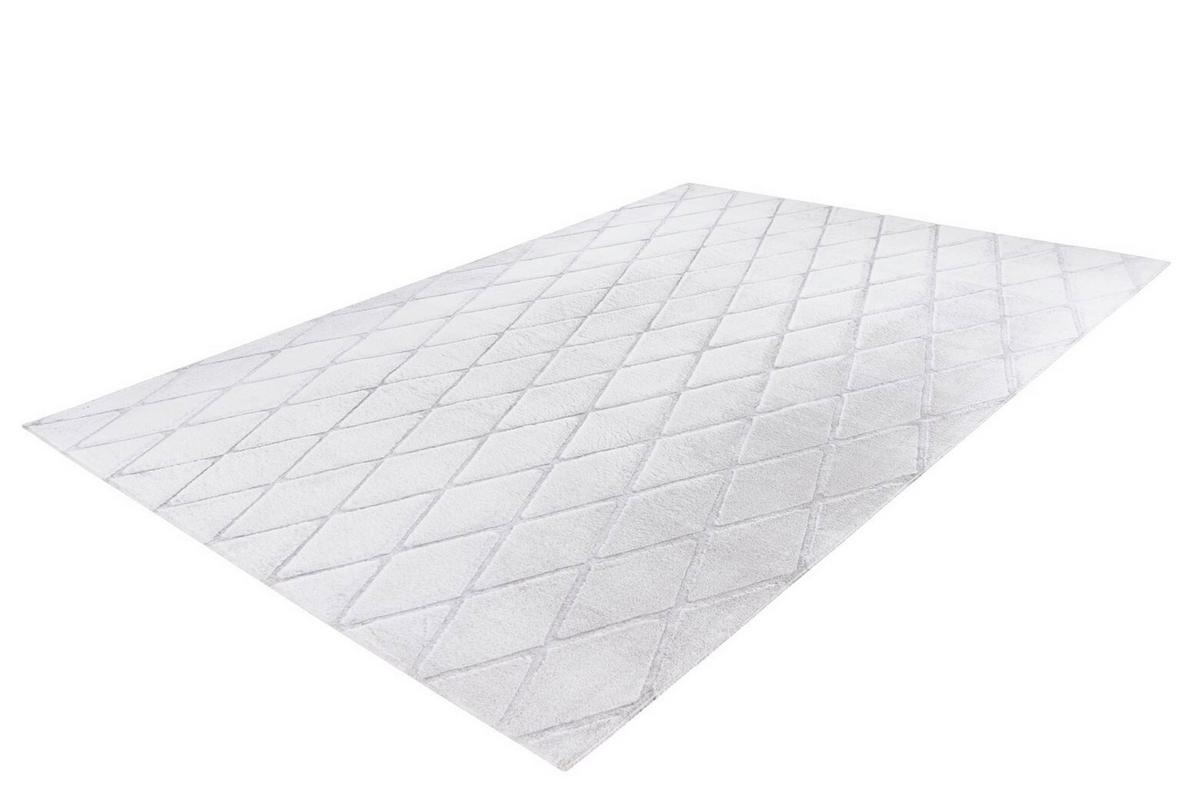Teppich Grau, Weiß Vivica 225, BxL: 80x150 cm - Weiß/Grau, KONVENTIONELL, Textil (80/150cm)
