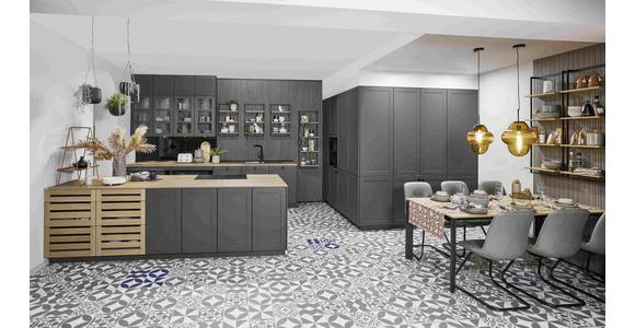 Einbauküche Neapel Frei Planbar Landhausstil - Schieferfarben, MODERN, Holzwerkstoff - Vertico