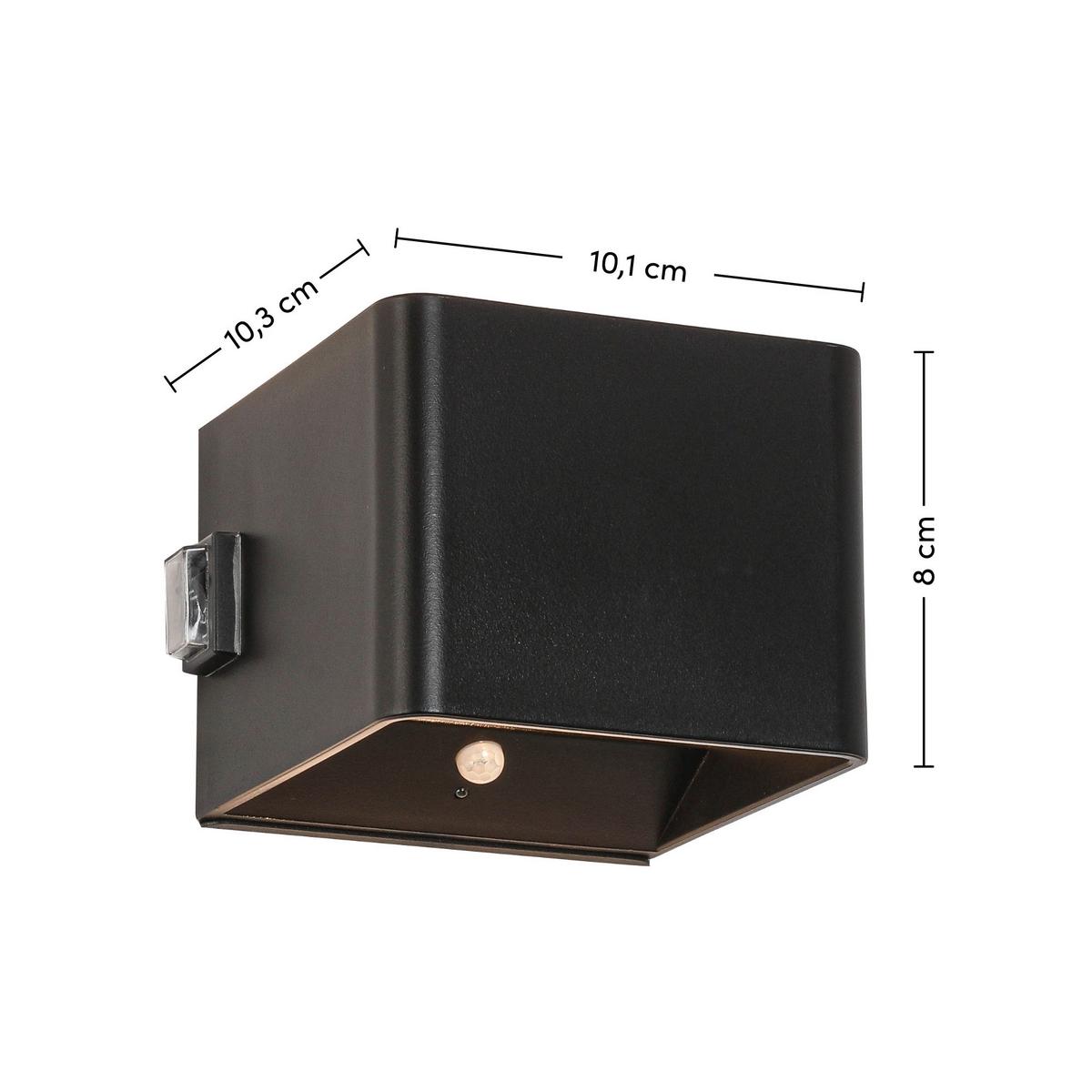 NÁSTĚNNÉ LED SVÍTIDLO HERO1 - černá, Moderní, kov/plast (10,28/10,1/8,05cm) - Modern Living