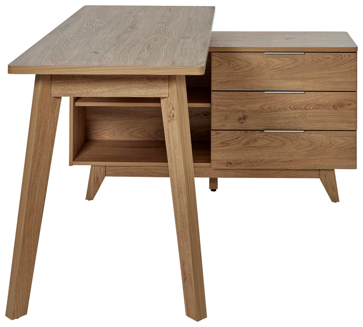 Eckschreibtisch Libre D 240 E* - Eichefarben, MODERN, Holzwerkstoff (140/118/76cm) - Livetastic