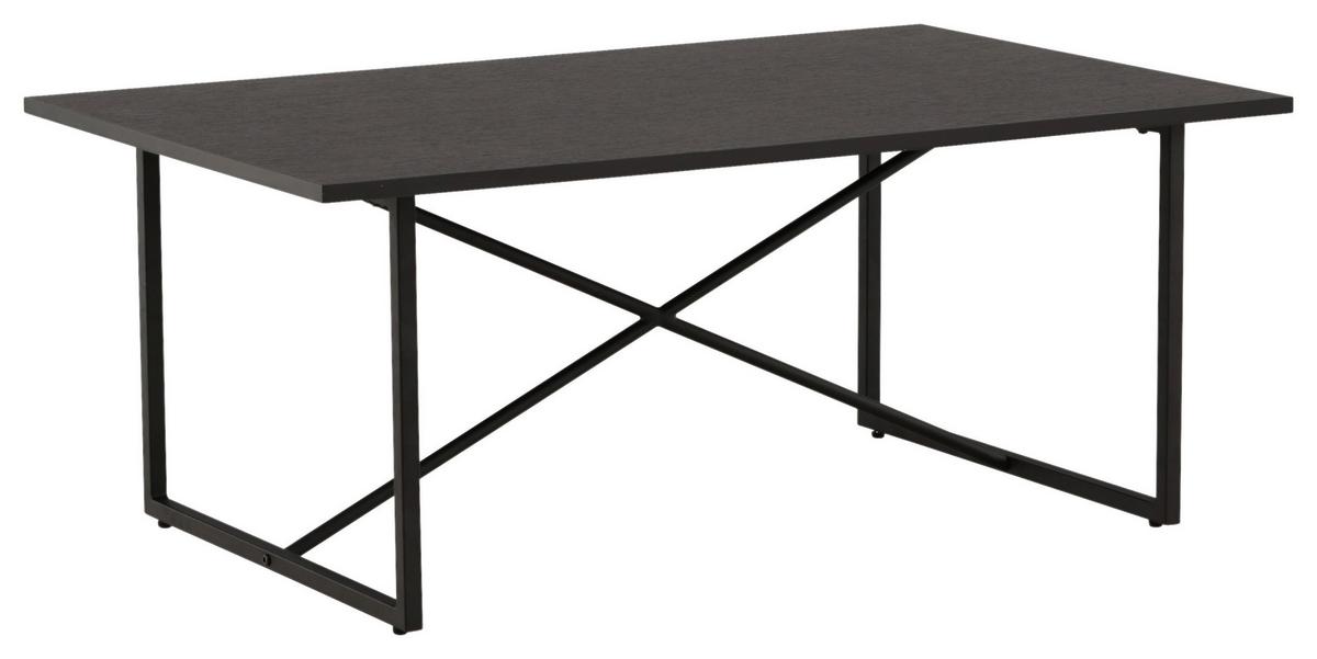 Couchtisch Pryor - Schwarz, Design, Holz/Metall (110/70/45cm) - Livetastic