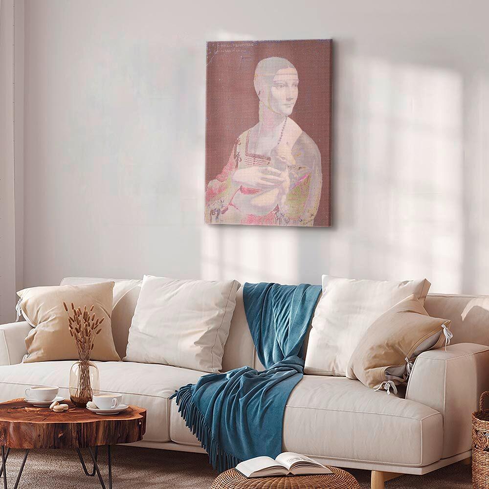 Leinwandbild Pastel Lady Multicolor B: 60 Cm - Multicolor, Basics, Holz/Textil (60/90/1.2cm) - artgeist