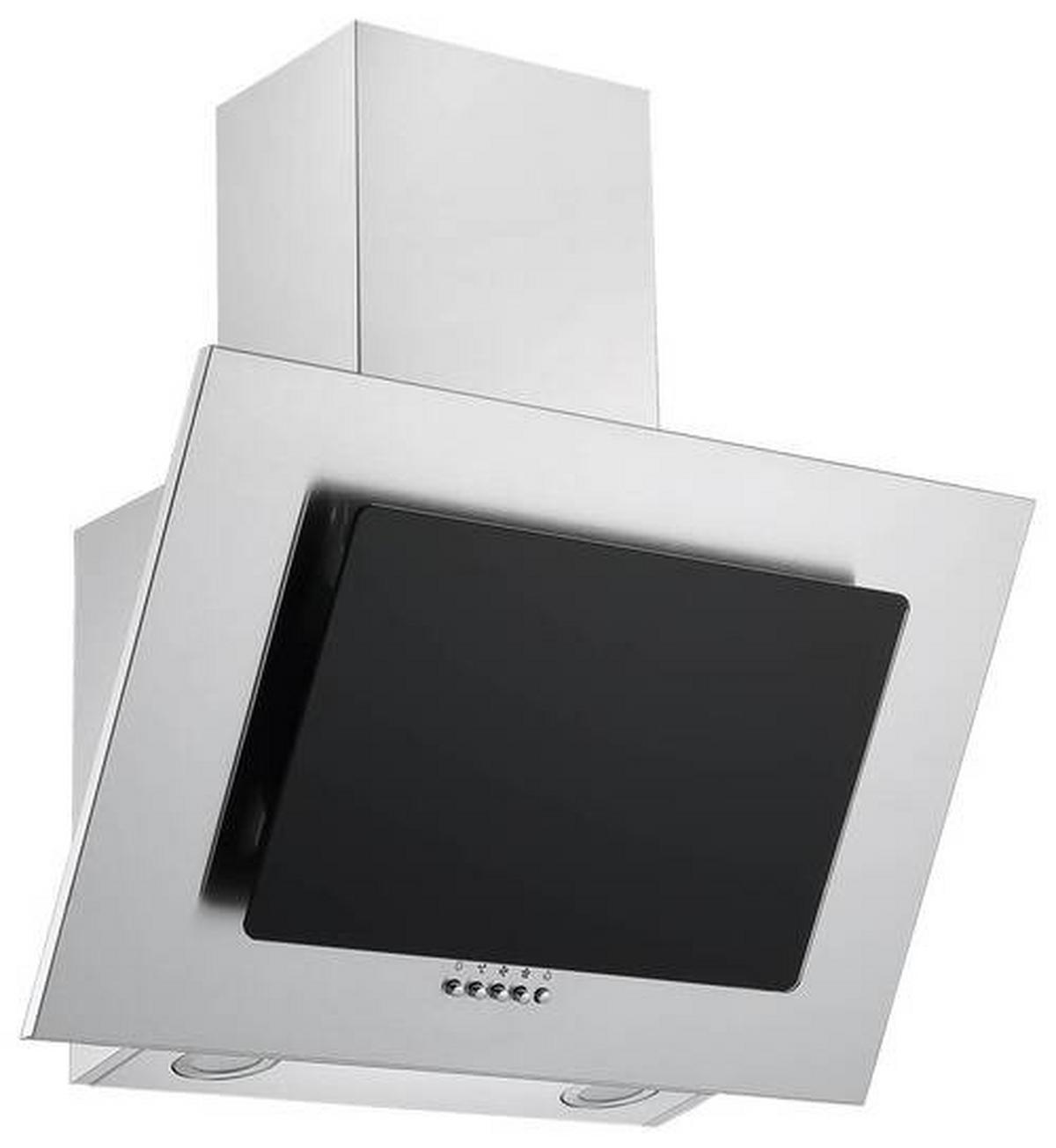 Dunstabzugshaube Kira Schwarz B: 60 Cm, Led - Edelstahlfarben/Schwarz, Trend, Glas/Metall (60/74,3-102,3/31,3cm) - Respekta