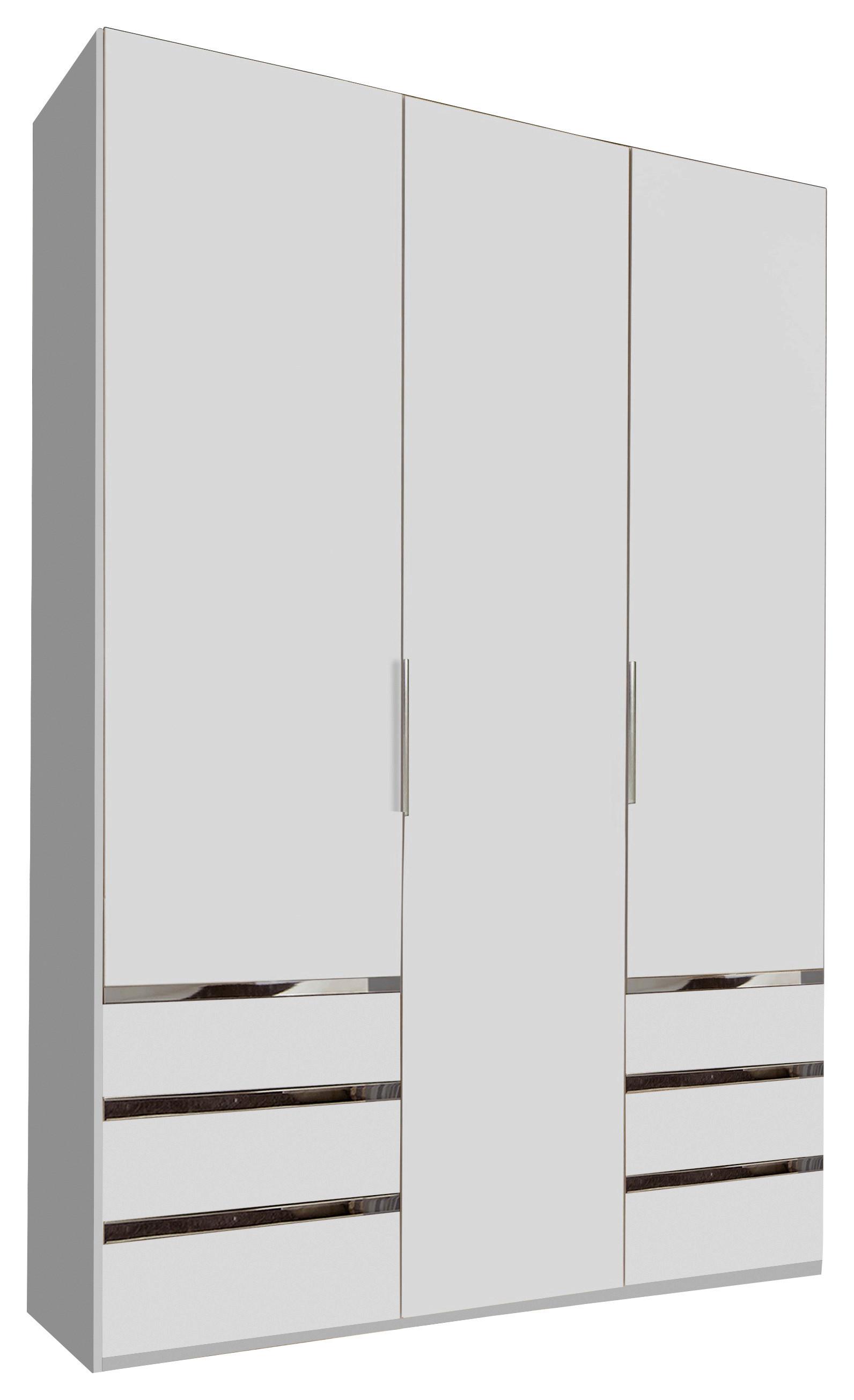 Drehtürenschrank mit Schubladen 150cm Level 36a, Weiß Dekor - Weiß, MODERN, Holzwerkstoff (150/216/58cm) - MID.YOU