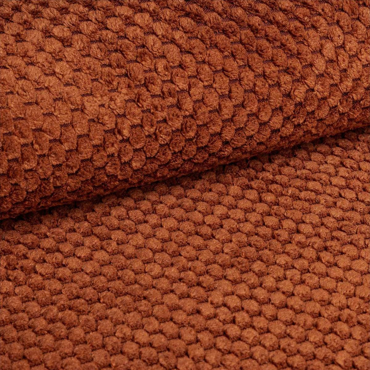 Ecksofa Dallas Bourcle Rostfarben 173x258 cm - Rostfarben/Schwarz, MODERN, Holz/Kunststoff (173/258cm)