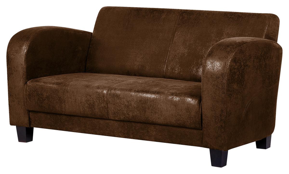 Sitzgarnitur Antis Braun B: 92 Cm - Dunkelbraun/Braun, Design, Textil (92/80/89cm) - Livetastic