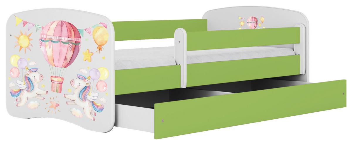 Kinder-/Juniorbett Babydreams Inkl. Matratze 80x160 - Birkefarben/Weiß, MODERN, Holz/Holzwerkstoff (80/160cm) - MID.YOU