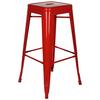 Barhocker Vantaggio High Stapelbar Rot Bis 150 Kg - Rot, Basics, Metall (44/77/44cm) - MID.YOU