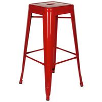 Barhocker Vantaggio High Stapelbar Rot Bis 150 Kg - Rot, Basics, Metall (44/77/44cm) - MID.YOU
