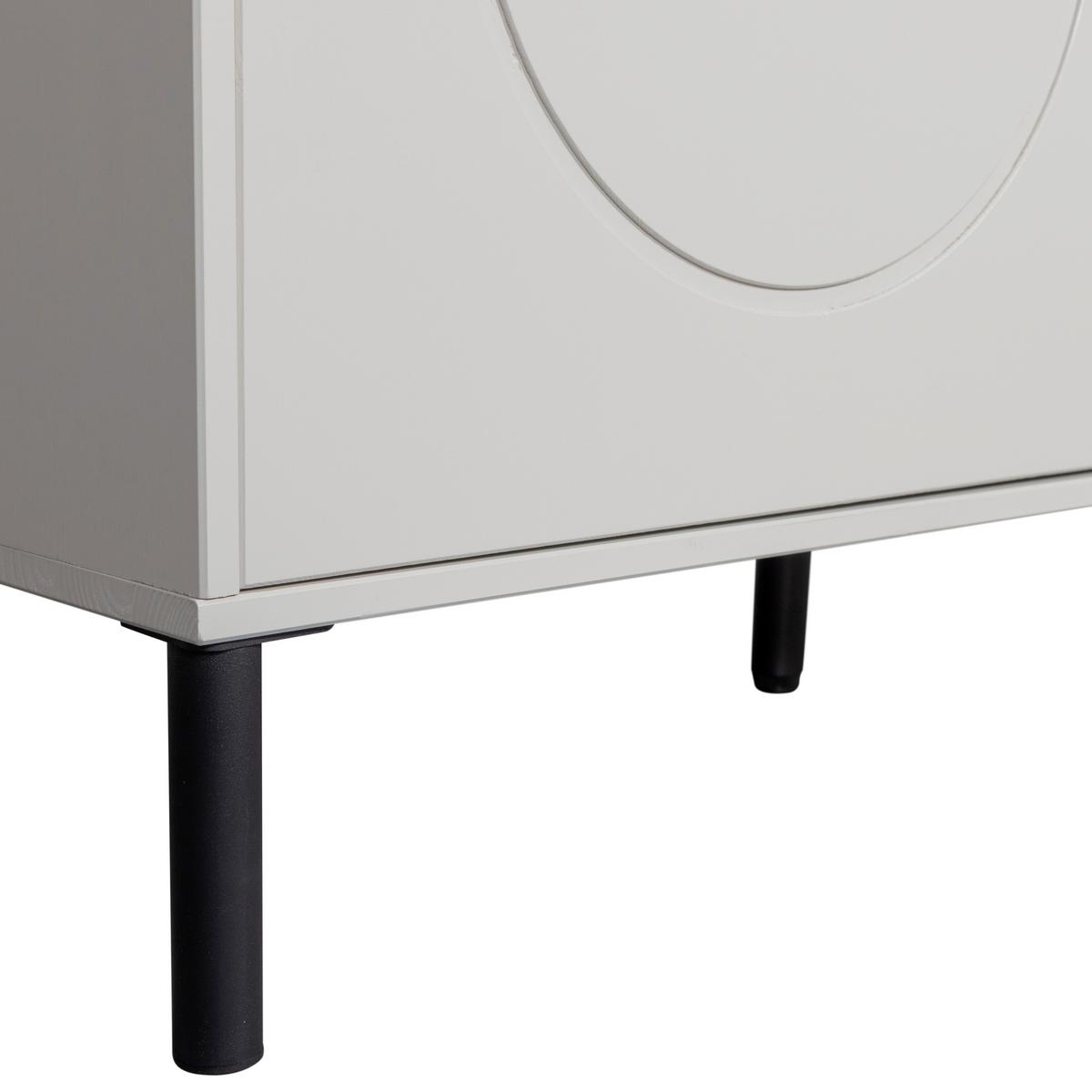 DREHTÜRENSCHRANK Xina Grau B: 110cm - Grau, Basics, Holz (110/202/58cm) - MID.YOU