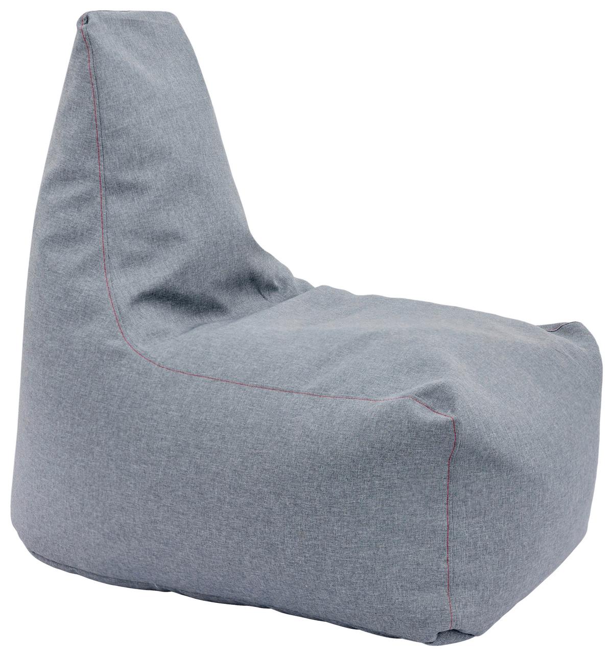 Sitzsack Tina B: ca. 70 cm Grau - Grau, Basics, Textil (70/95/100cm) - Ondega