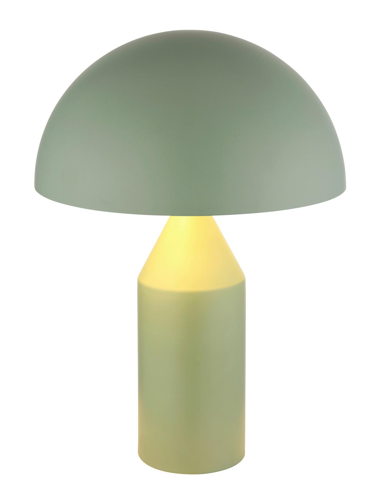 Tischleuchte 21030bg - Weiß/Hellgrün, Design, Metall (28/39cm) - Globo