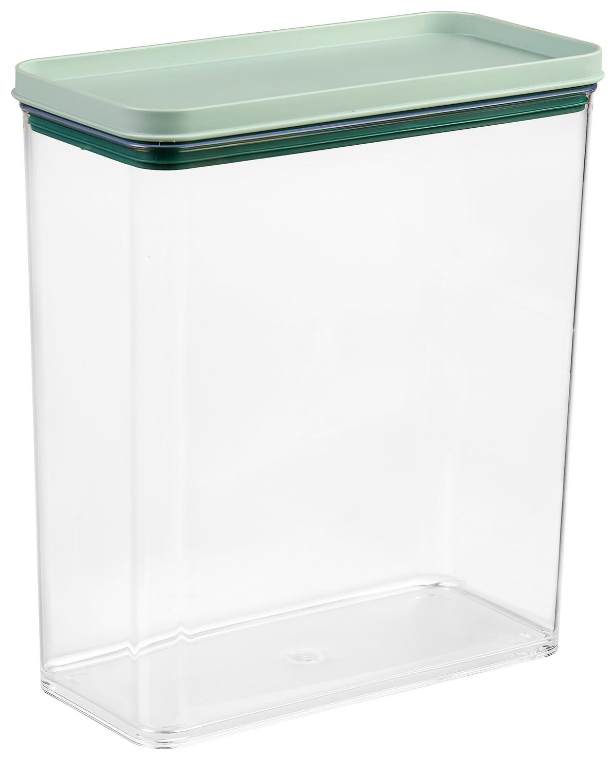 Aufbewahrungsdose Naomi - Transparent/Grün, KONVENTIONELL, Kunststoff - Luca Bessoni