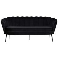 2-sitzer-sofa Calais - Schwarz, Design, Textil/Metall (180/78.5/78cm) - Livetastic