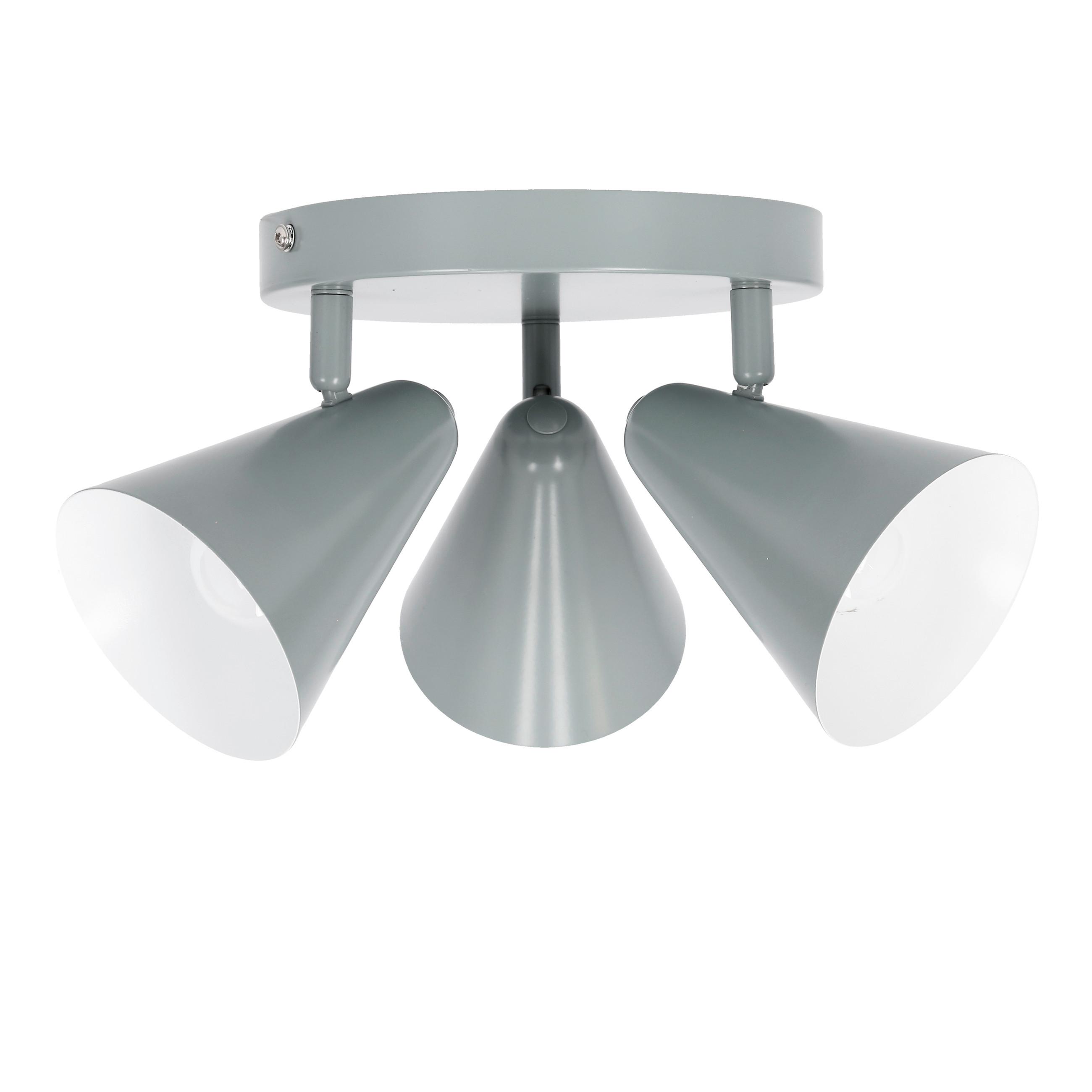 Deckenstrahler 98-63328 Amor - Grau, Trend, Metall (34/34/16cm)