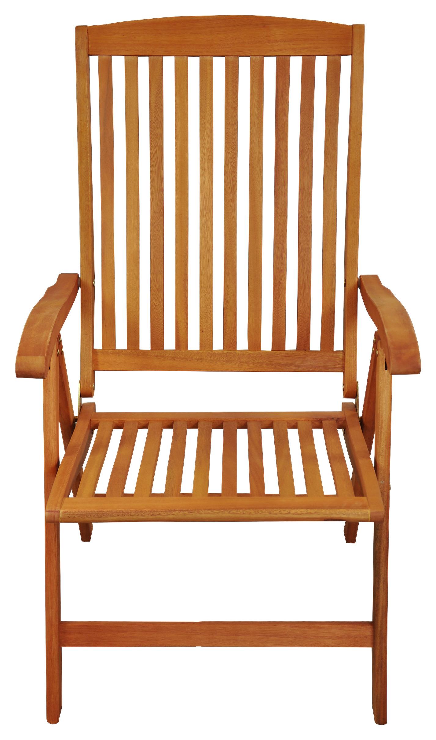 Gartensessel 2er-Set Klappbar Sun Flair Eukalyptusholz - Braun, Basics, Holz (59/105/61cm) - Ambia Garden