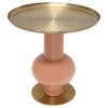 Beistelltisch Art Deco 2225 Goldfarben/Orange B: 50 cm - Goldfarben/Orange, Design, Metall (50/50cm) - Kayoom